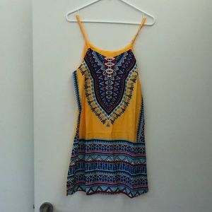 Silky slip tank dress